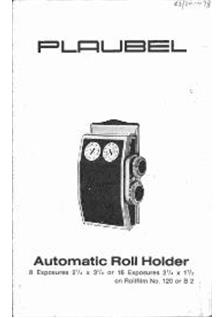 Plaubel Makina 2 S manual. Camera Instructions.